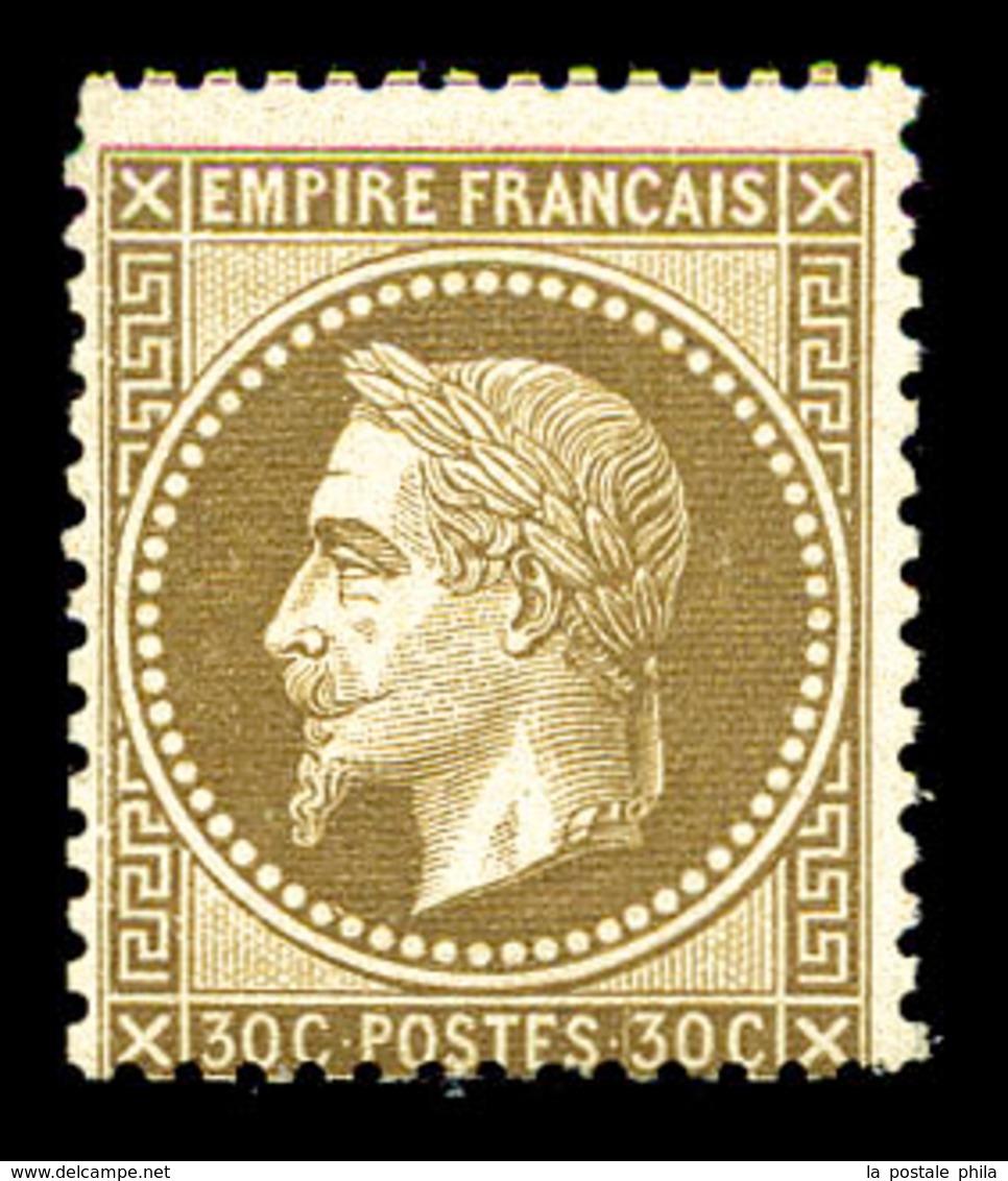 ** N°30, 30c Brun, Centrage Courant, Frais. TB (certificat)  Qualité: ** - 1863-1870 Napoleon III Gelauwerd