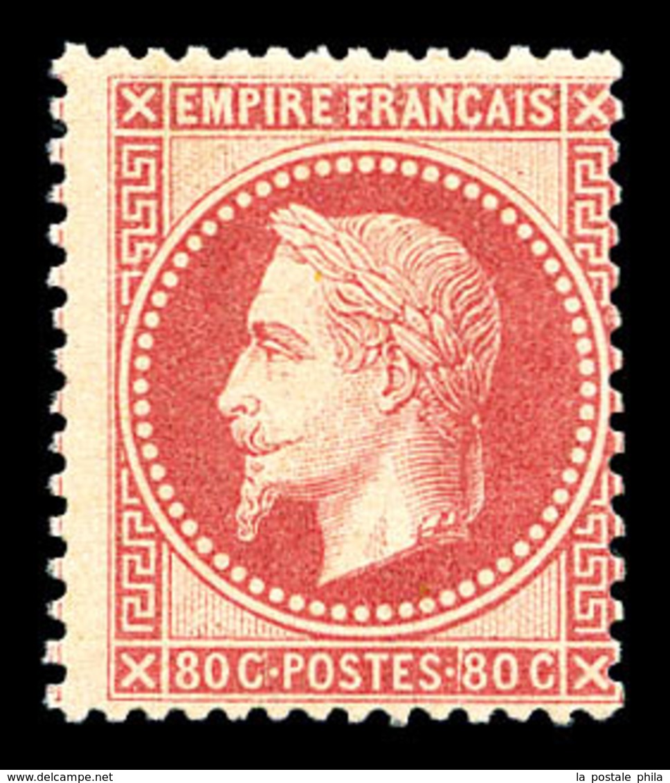 ** N°32, 80c Rose, Frais. SUP (signé Calves/certificat)  Qualité: ** - 1863-1870 Napoleon III Gelauwerd