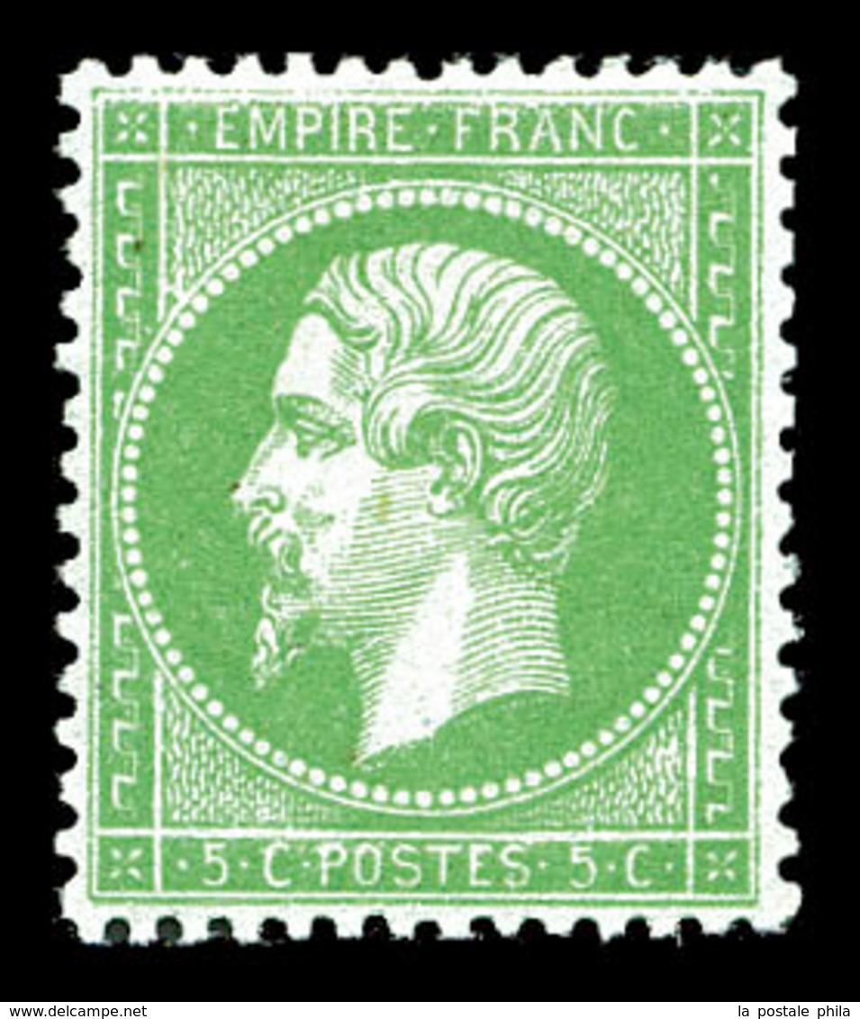 * N°35, 5c Vert Pâle Sur Bleu, Fraîcheur Postale, Centrage Parfait. MAGNIFIQUE (certificat)  Qualité: * - 1871-1875 Cérès