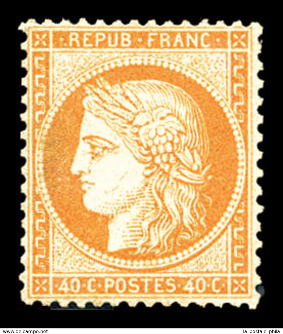 * N°38a, 40c Jaune-orange. TB (certificat)  Qualité: *  Cote: 800 Euros - 1870 Siege Of Paris