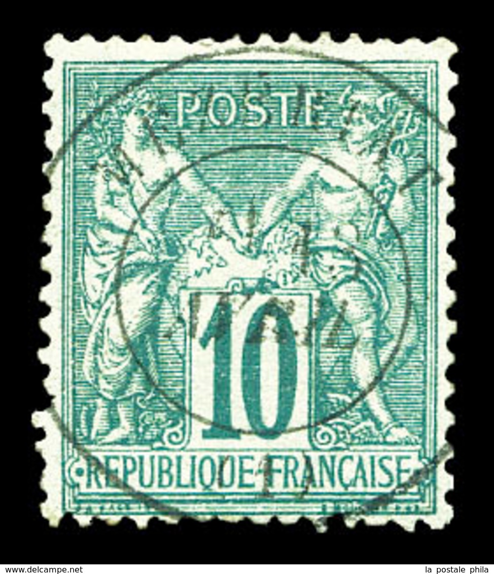 O N°76, 10c Type II, TB (signé Calves)  Qualité: O  Cote: 325 Euros - 1876-1878 Sage (Type I)