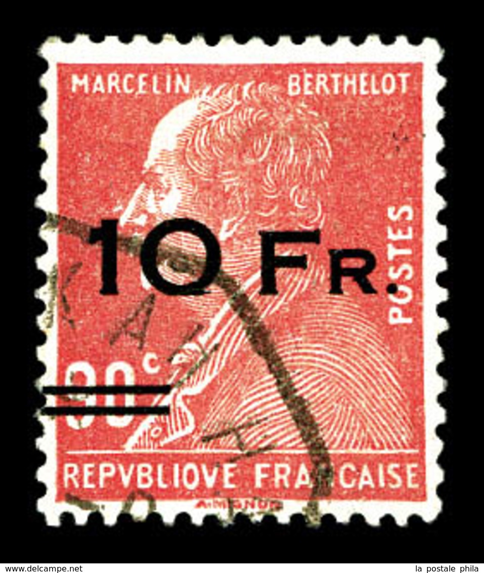 O N°3, Berthelot Surchargé à Bord Du Paquebot 'ILE DE FRANCE' 10F Sur 90c Rouge, Très Bon Centrage, Très Jolie Pièce, SU - 1927-1959 Mint/hinged