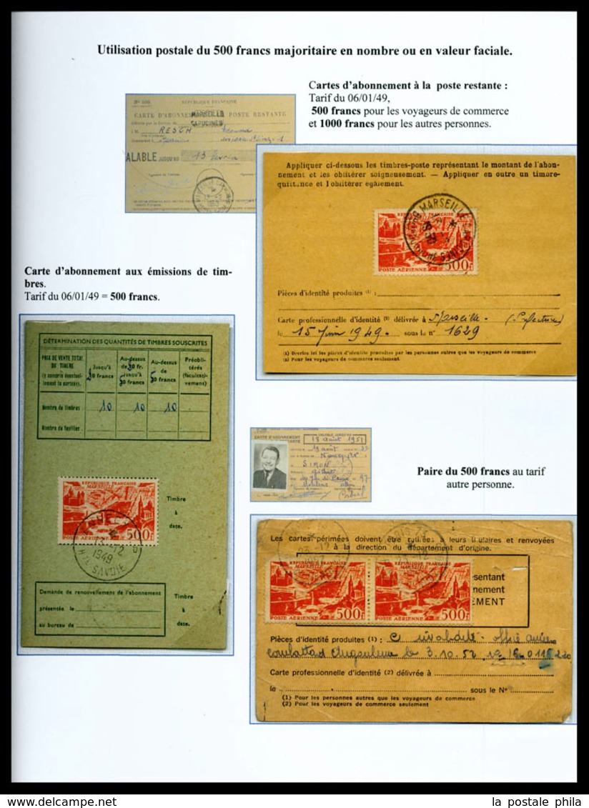 O Série Des Villes De France: Très Jolie Collection De 32 Lettres Presentée Sur Pages D'exposition Dont VD, Nombreuses D - 1927-1959 Postfris