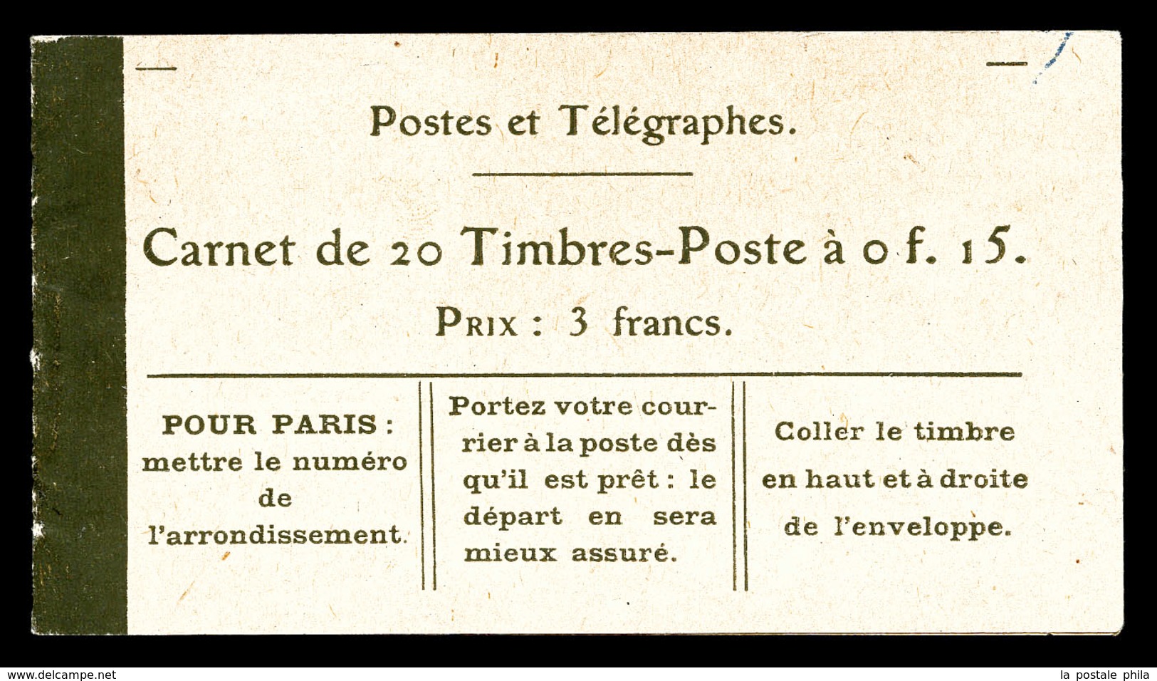 ** N°130-C1, Couverture Avec Texte Sur La 1ère Page De La Couverture, Papier GC. SUP (certificat)  Qualité: ** - Andere & Zonder Classificatie