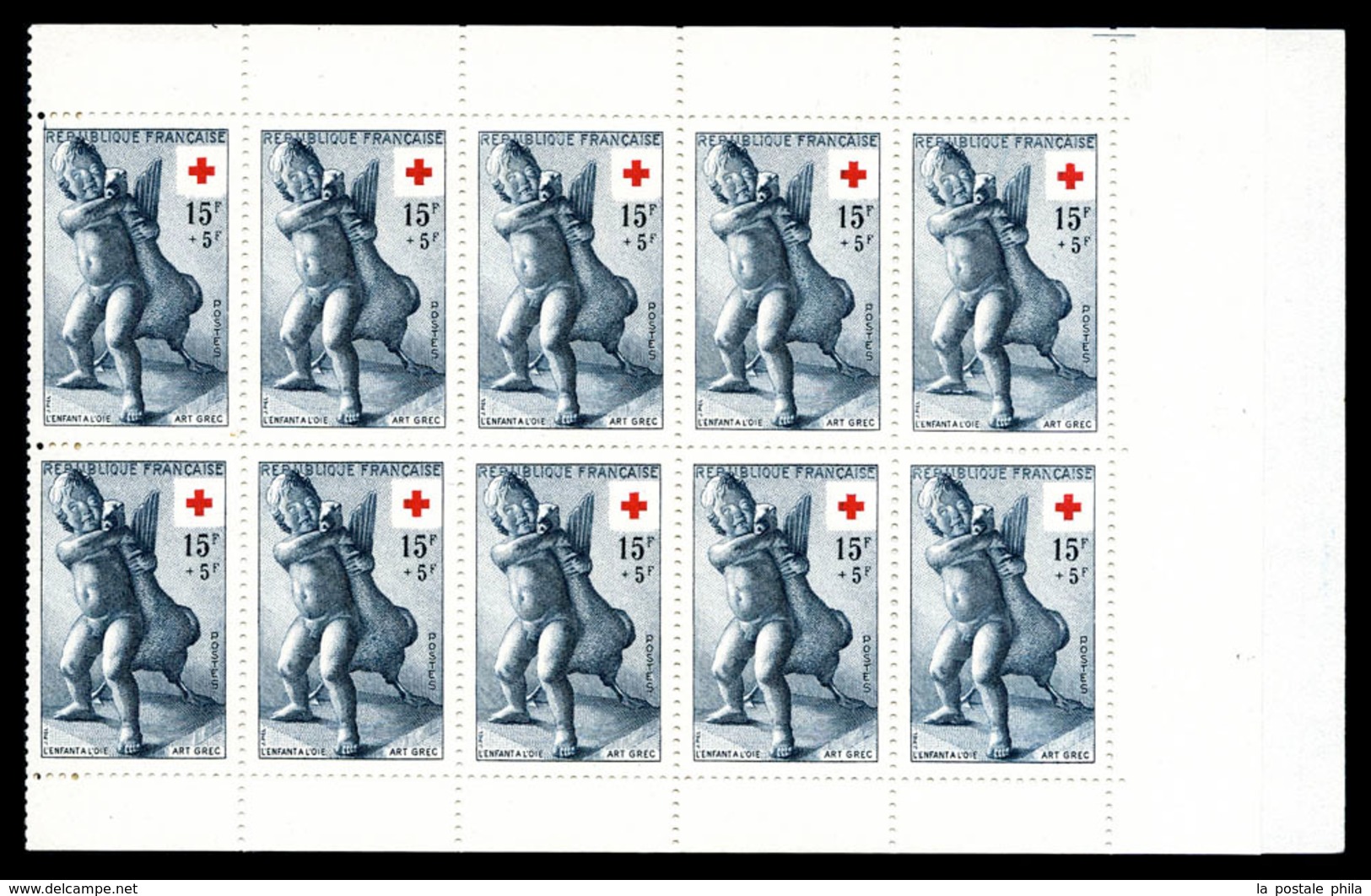 ** Carnet Croix Rouge De 1955, TB (certificat)  Qualité: **  Cote: 450 Euros - Red Cross