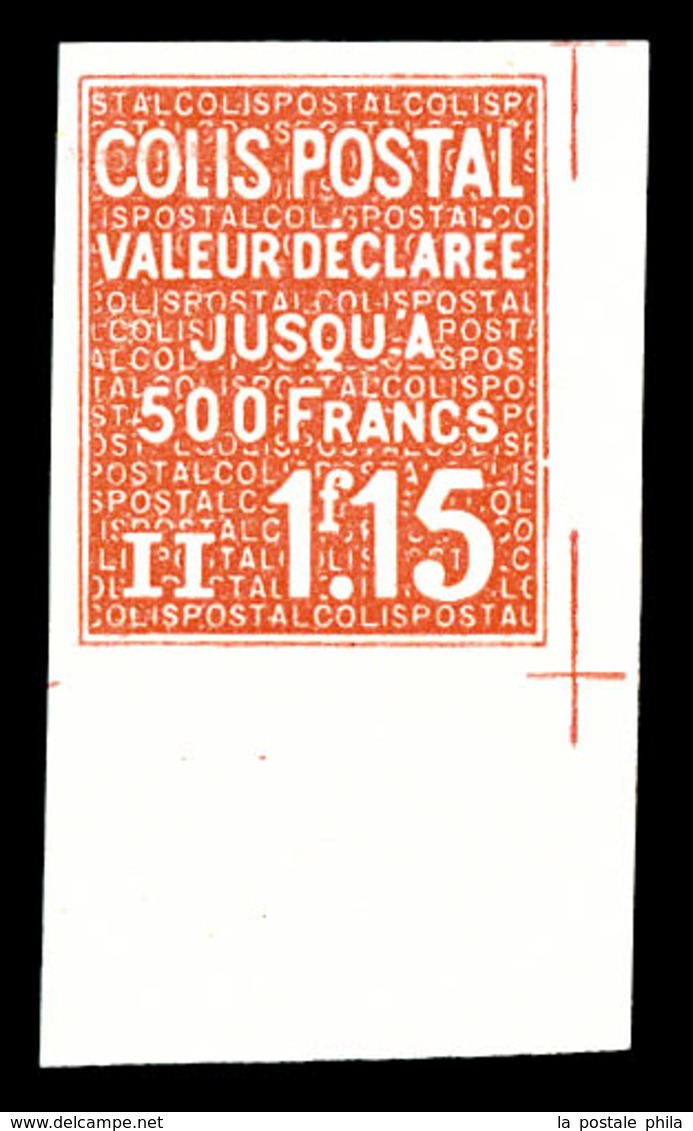 ** N°164, Valeur Déclarée, 1f 15 Rouge Non Dentelé Cdf. TTB  Qualité: **  Cote: 250 Euros - Mint/Hinged