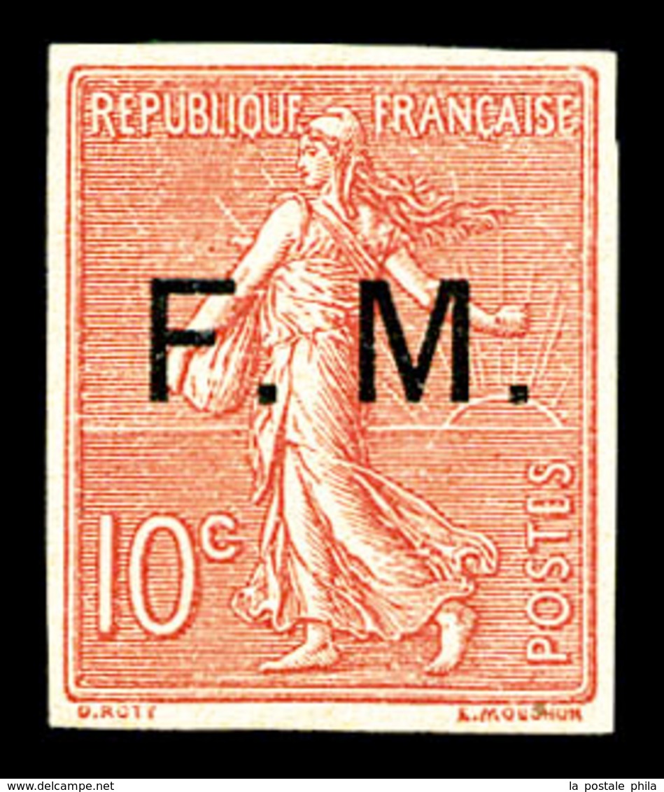 ** N°4b, 10c Semeuse Non Dentelé. TTB (signé Brun)  Qualité: **  Cote: 300 Euros - Military Postage Stamps