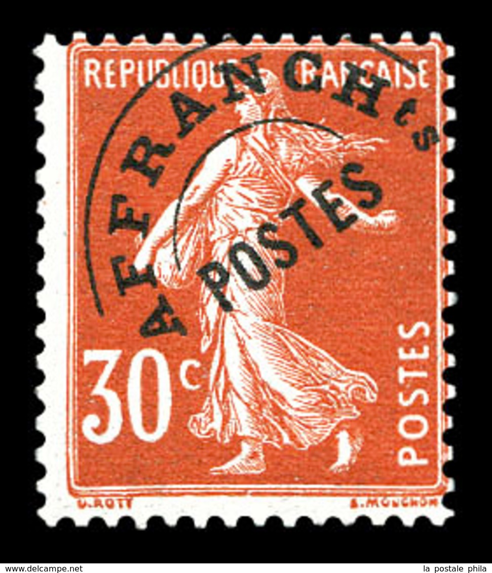 ** N°58, Semeuse, 30c Rouge, Frais, TB  Qualité: **  Cote: 330 Euros - 1893-1947