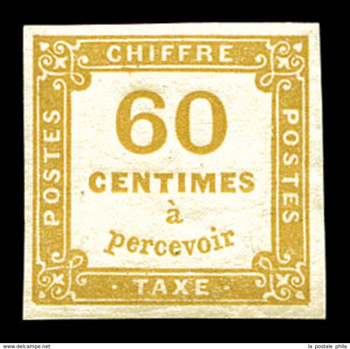 ** N°8, 60c Jaune-bistre, FRAÎCHEUR POSTALE, SUP (signé Calves/certificat)  Qualité: ** - 1859-1959 Afgestempeld