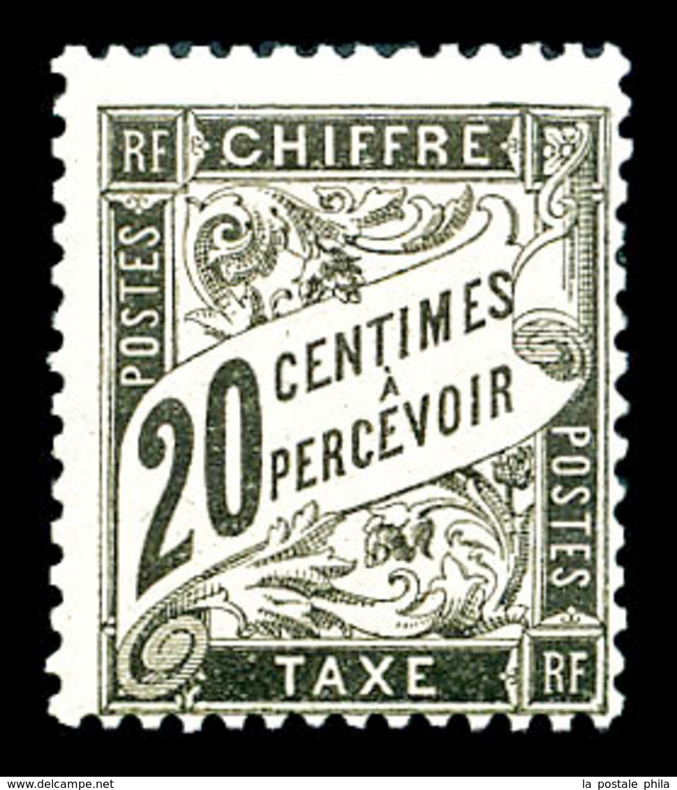 ** N°17, 20c Noir, Fraîcheur Postale, SUP (certificat)  Qualité: ** - 1859-1959 Afgestempeld