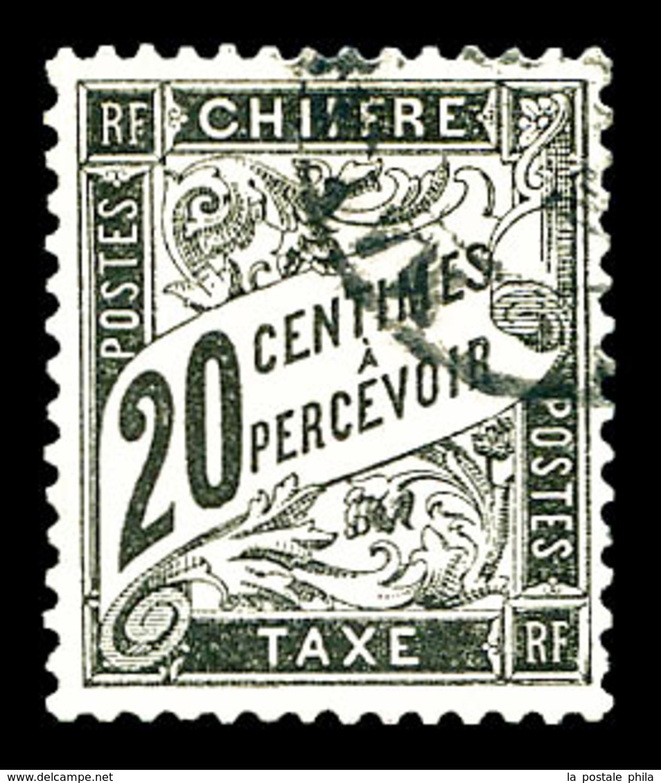 O N°17, 20c Noir. TB (signé Brun)  Qualité: O  Cote: 150 Euros - 1859-1959 Used