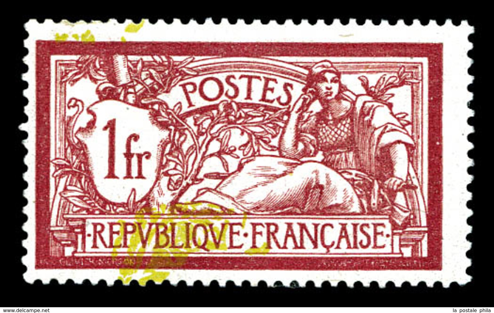 * N°121b, 1f Merson, Centre à Cheval. TTB  Qualité: * - Unused Stamps