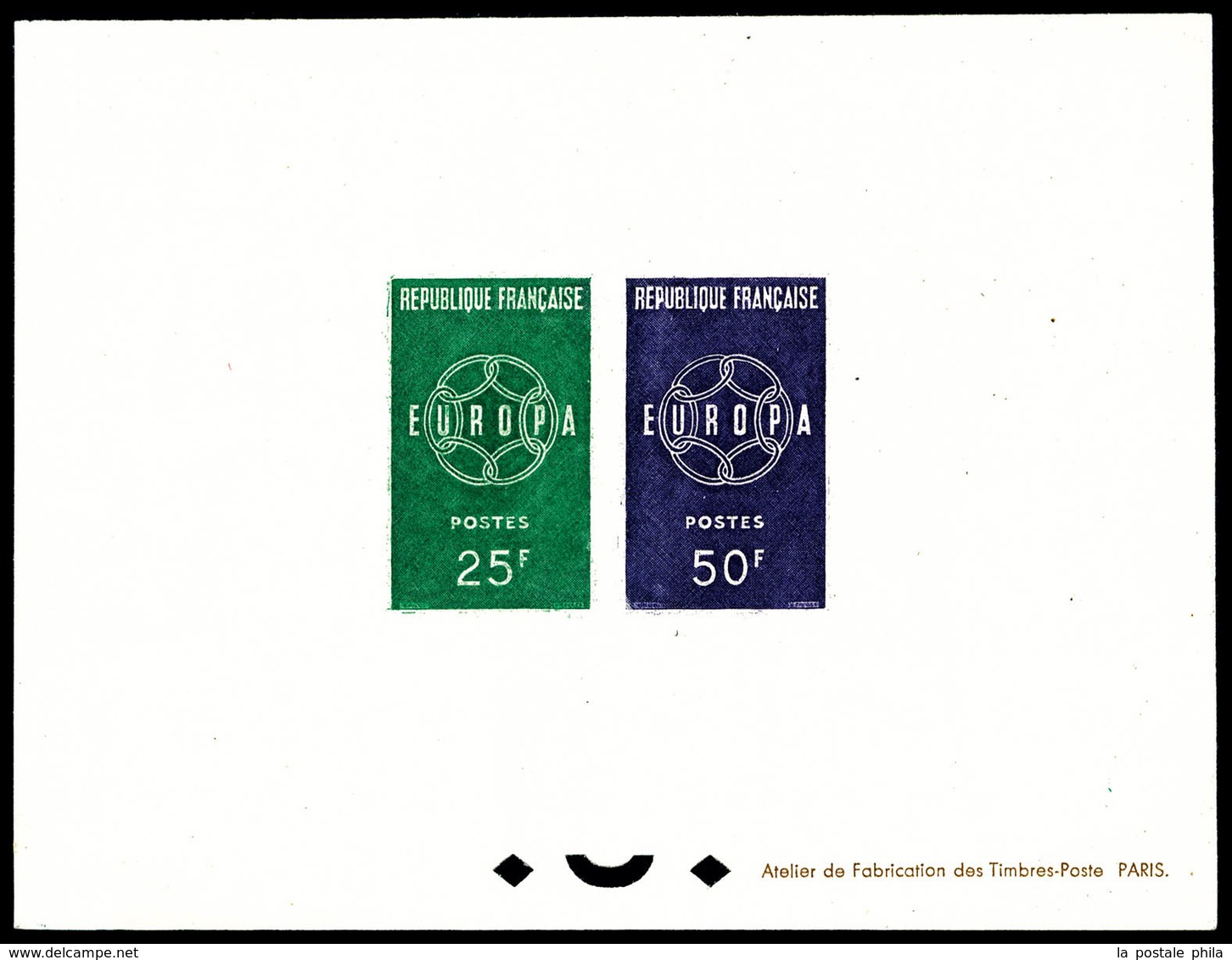 (*) N°1218/19, Paire Europa De 1959, épreuve Collective, TTB  Qualité: (*)  Cote: 500 Euros - Luxury Proofs