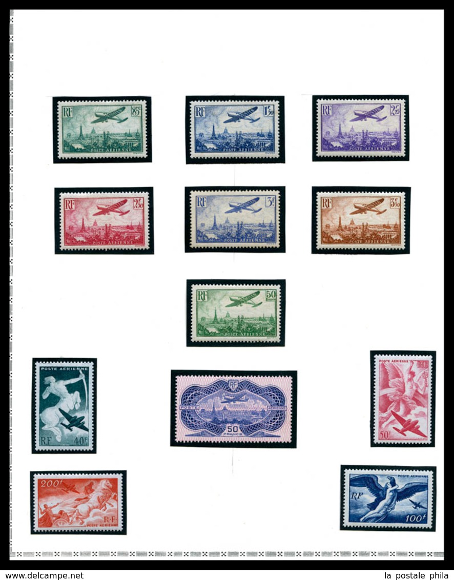 N Collection En 1 Volume Et Un Classeur. Bel Ensemble De Timbres Neufs Et Oblitérés Des Origines à 1947, Poste, PA, BF E - Collezioni