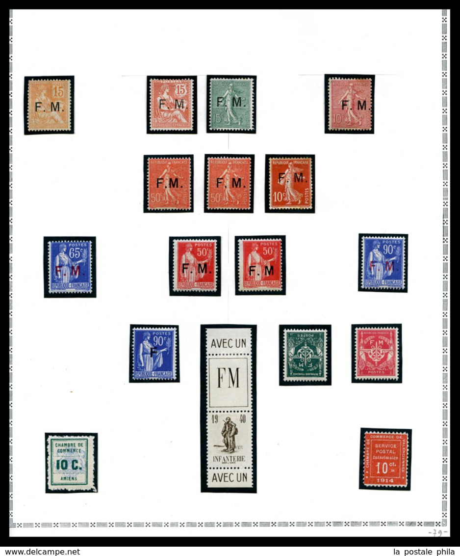 N Collection En 1 Volume Et Un Classeur. Bel Ensemble De Timbres Neufs Et Oblitérés Des Origines à 1947, Poste, PA, BF E - Verzamelingen