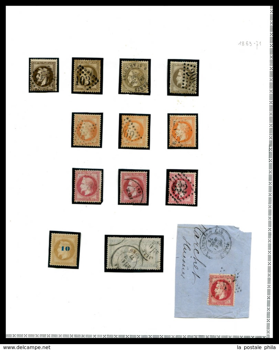 N Collection en 1 volume et un classeur. Bel ensemble de timbres neufs et oblitérés des origines à 1947, Poste, PA, BF e