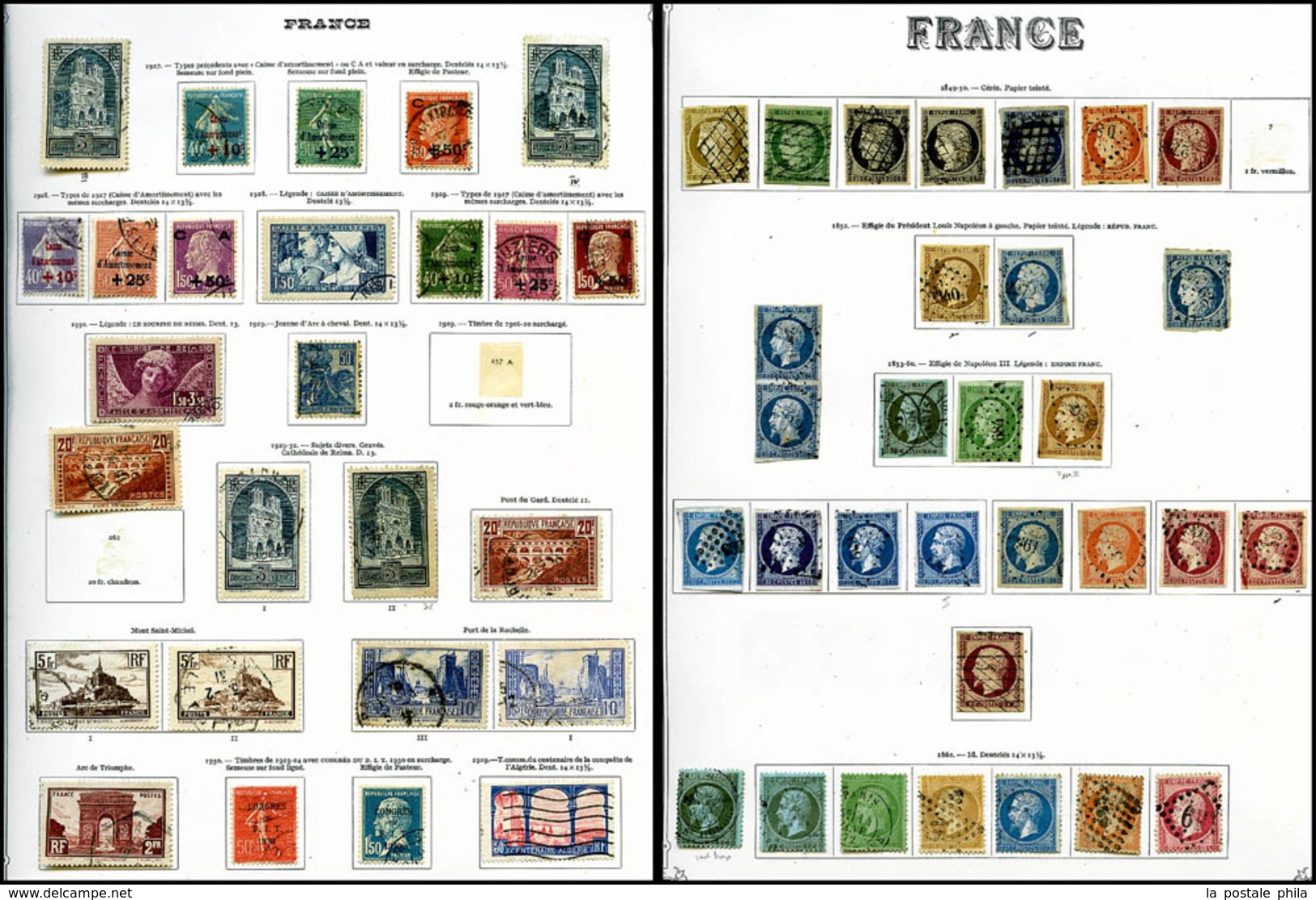 N 1849/2008: Collection De Timbres Oblitérés, De Bonnes Valeurs Dont N°1, 2, 6, 18, 33, 148/155, 182, 242A, 257A, 321. P - Collections