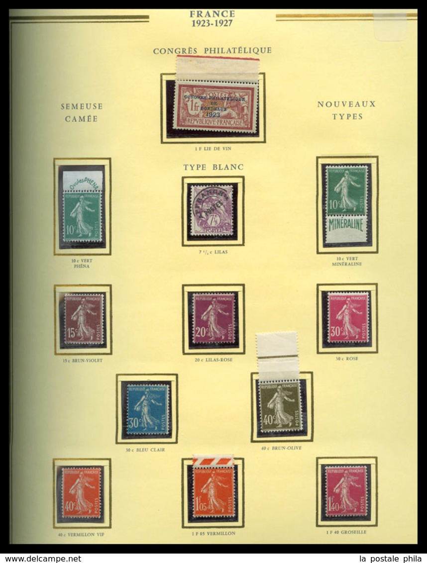 ** 1900/2000: Collection De Timbres Neufs** Depuis 1900 (quelques Sage Et Divers En Neufs), Quasi Complet Dont Mouchon, - Verzamelingen