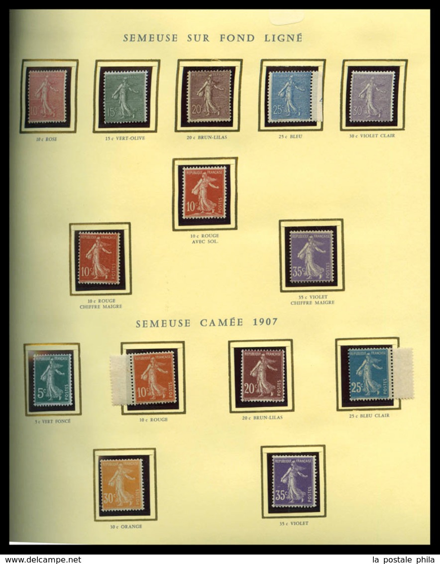 ** 1900/2000: Collection De Timbres Neufs** Depuis 1900 (quelques Sage Et Divers En Neufs), Quasi Complet Dont Mouchon, - Verzamelingen