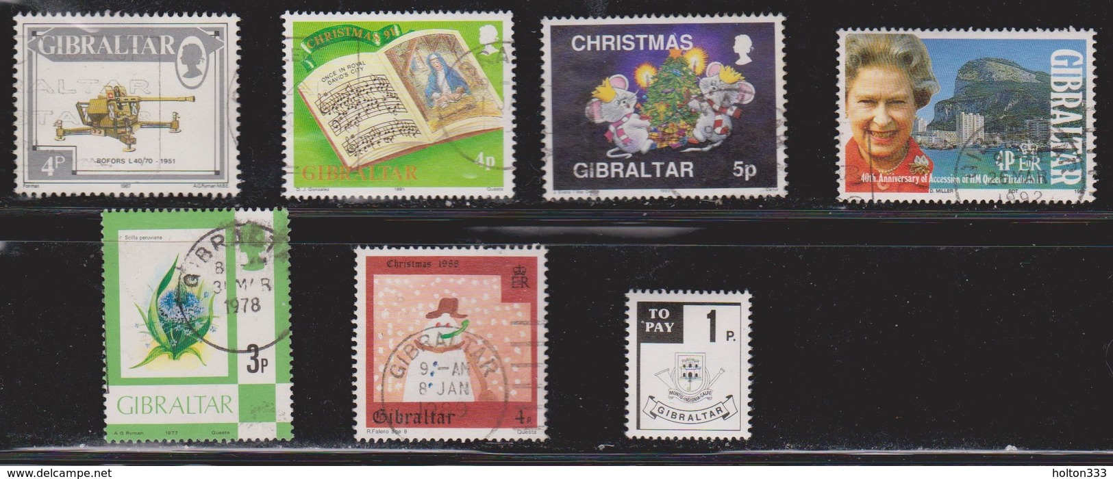 GIBRALTAR Various Used + 1 Mint - Gibraltar