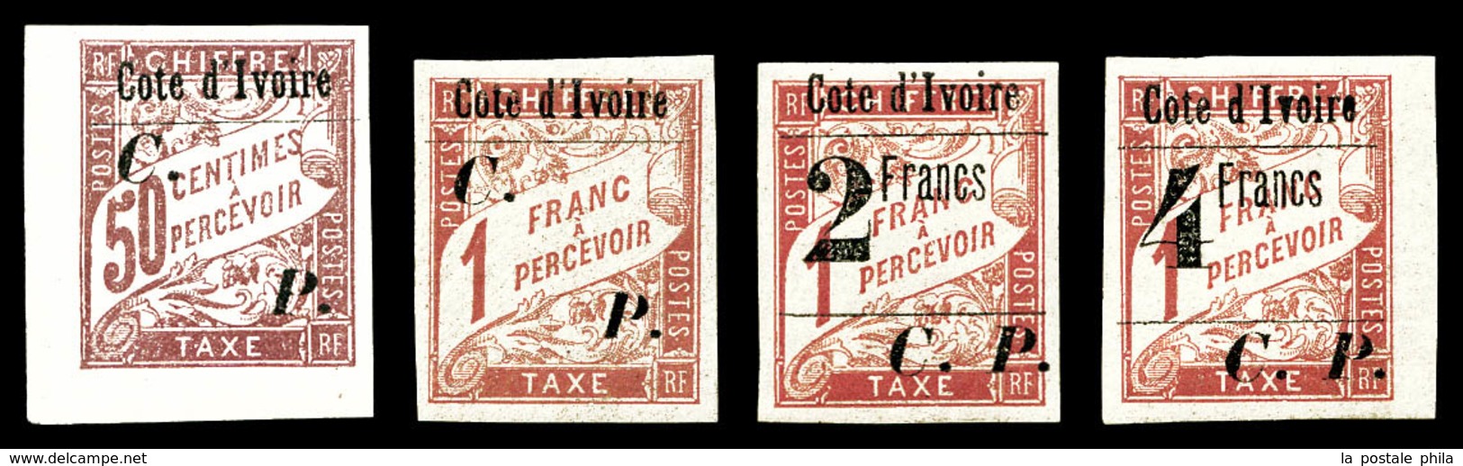 * COTE D'IVOIRE, Colis-Postaux: N°18/21, Les 4 Valeurs TB (certificat)  Qualité: *  Cote: 880 Euros - Unused Stamps
