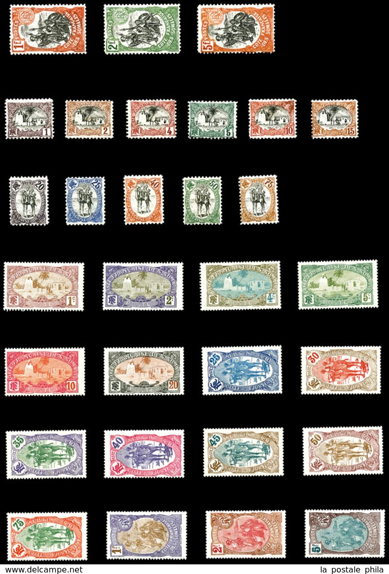 * COTE DES SOMALIS, N°53/82, Les 2 Séries TB  Qualité: *  Cote: 525 Euros - Unused Stamps