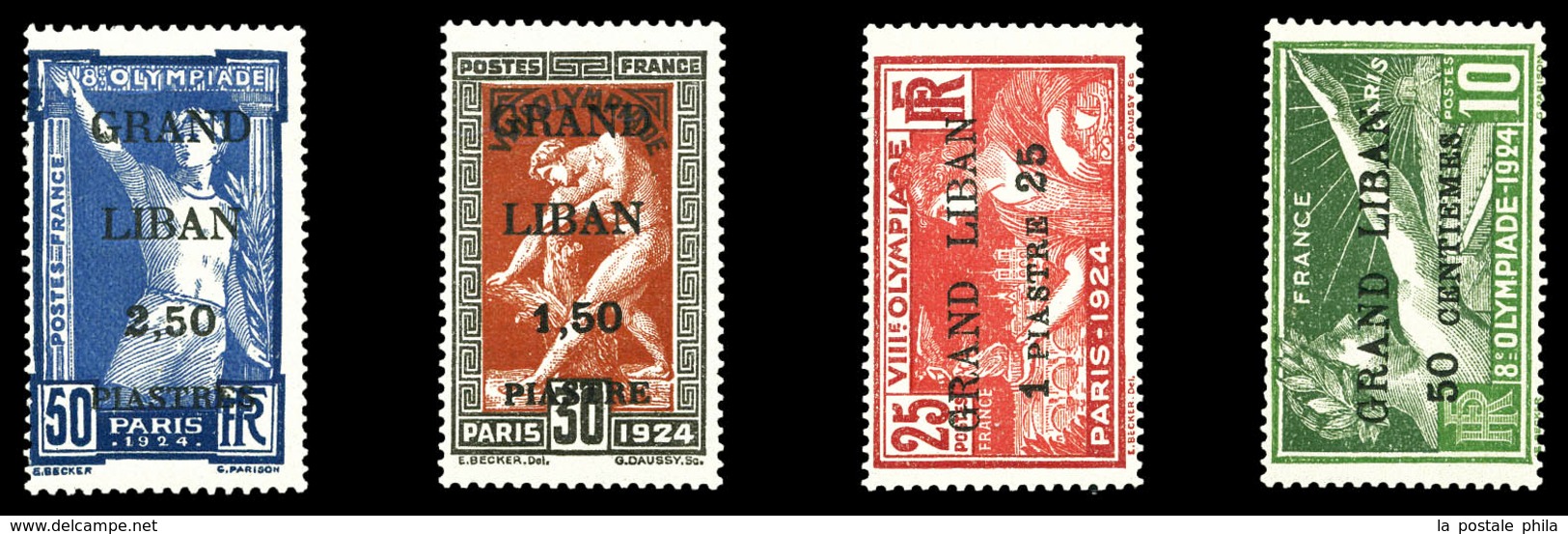 ** GRAND LIBAN, N°18/21, Série JO De 1924, TTB  Qualité: **  Cote: 208 Euros - Neufs