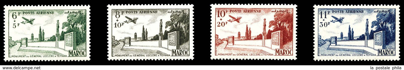 ** MAROC BUREAUX FRANCAIS, PA: N°89/92, Série Non émise De 1952, Les 4 Valeurs SUP (certificat)  Qualité: **  Cote: 1104 - Used Stamps