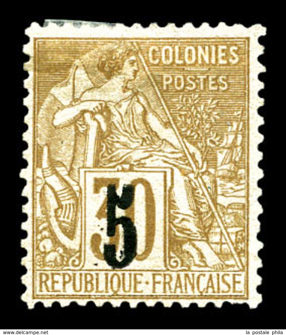 (*) SENEGAL, N°2a, 5 Sur 30c Brun, Nsg, Type II. B/TB  Qualité: (*)  Cote: 550 Euros - Used Stamps