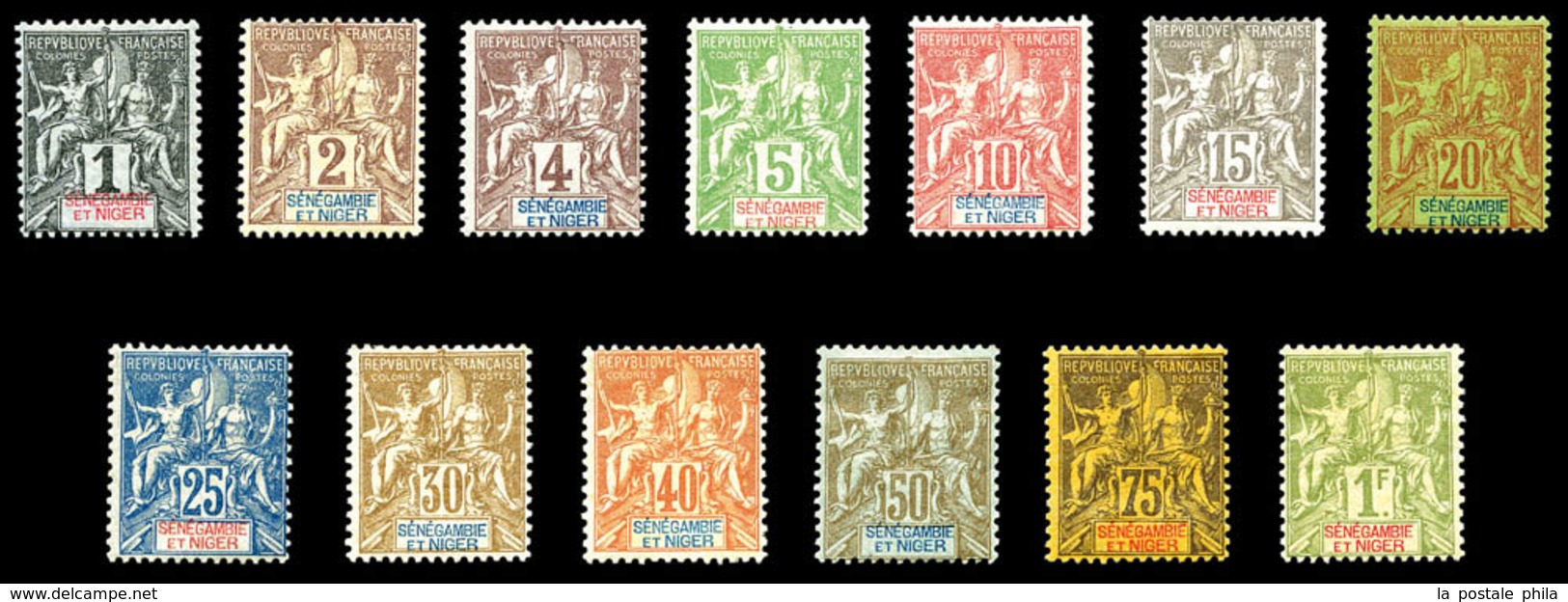 * SENEGAMBIE Et NIGER, N°1/13, Série Complète, Les 13 Valeurs TB  Qualité: *  Cote: 310 Euros - Unused Stamps