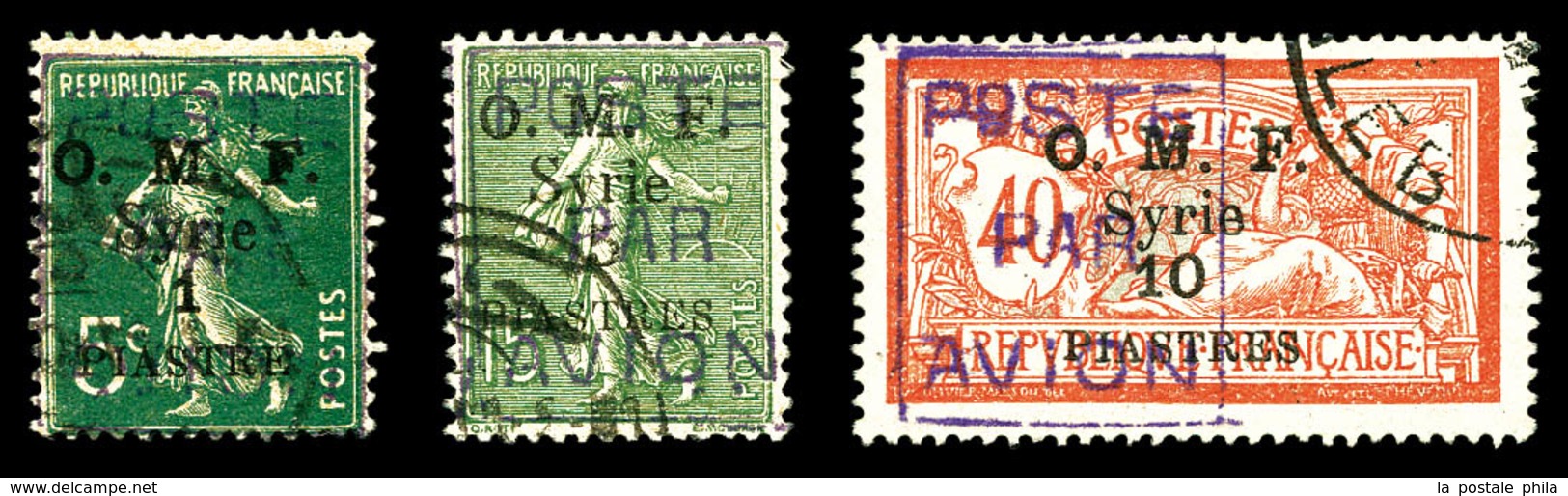 O SYRIE, PA:N°1/3, Les 3 Valeurs TB (signés)  Qualité: O  Cote: 250 Euros - Unused Stamps