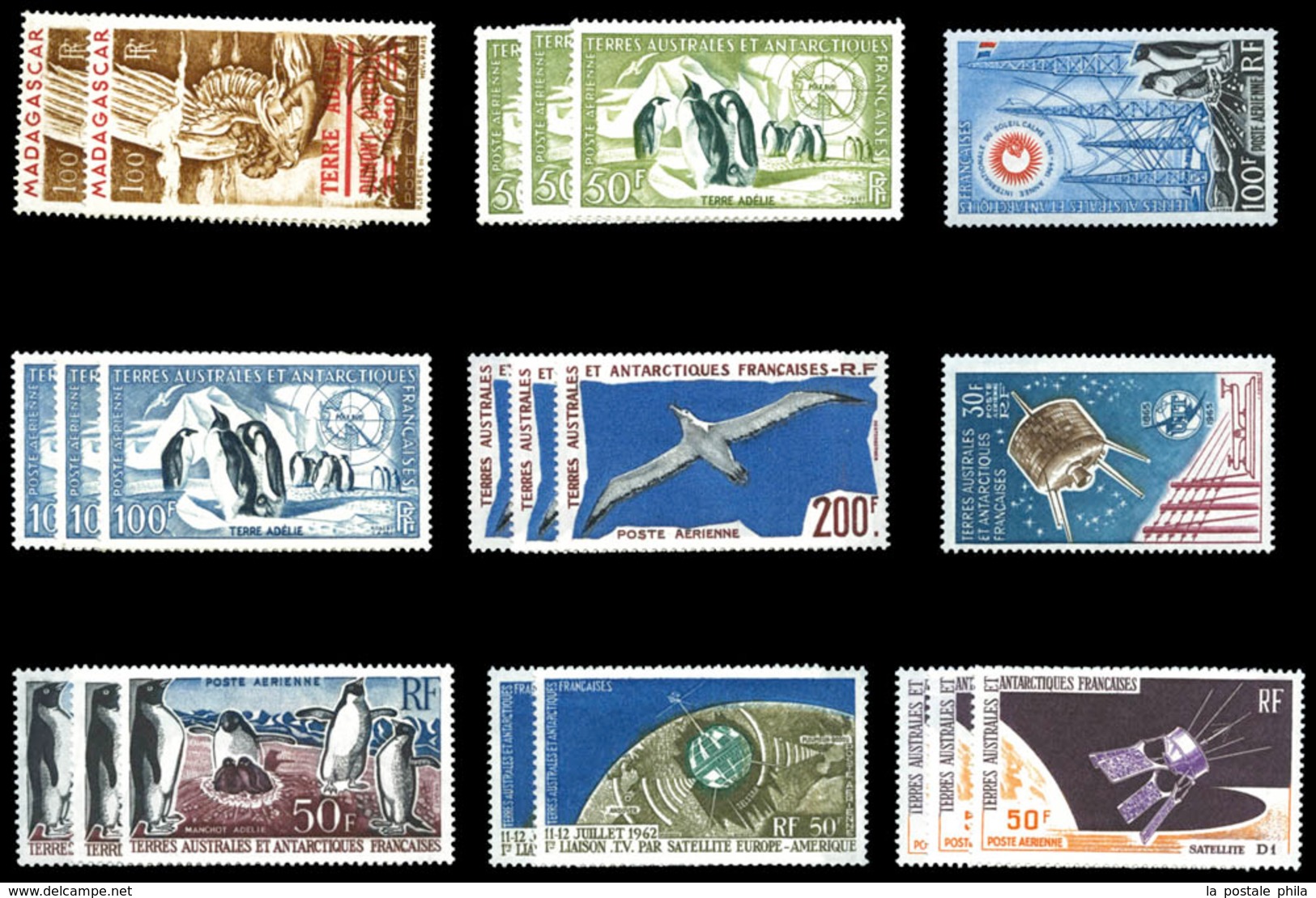 ** T.A.A.F., Collections: 1955/1977, Poste, PA: Ensemble Equilibré Neufs** Dont N°24, 25 Et PA 7, 9, 14. (+quelques Timb - Ongebruikt