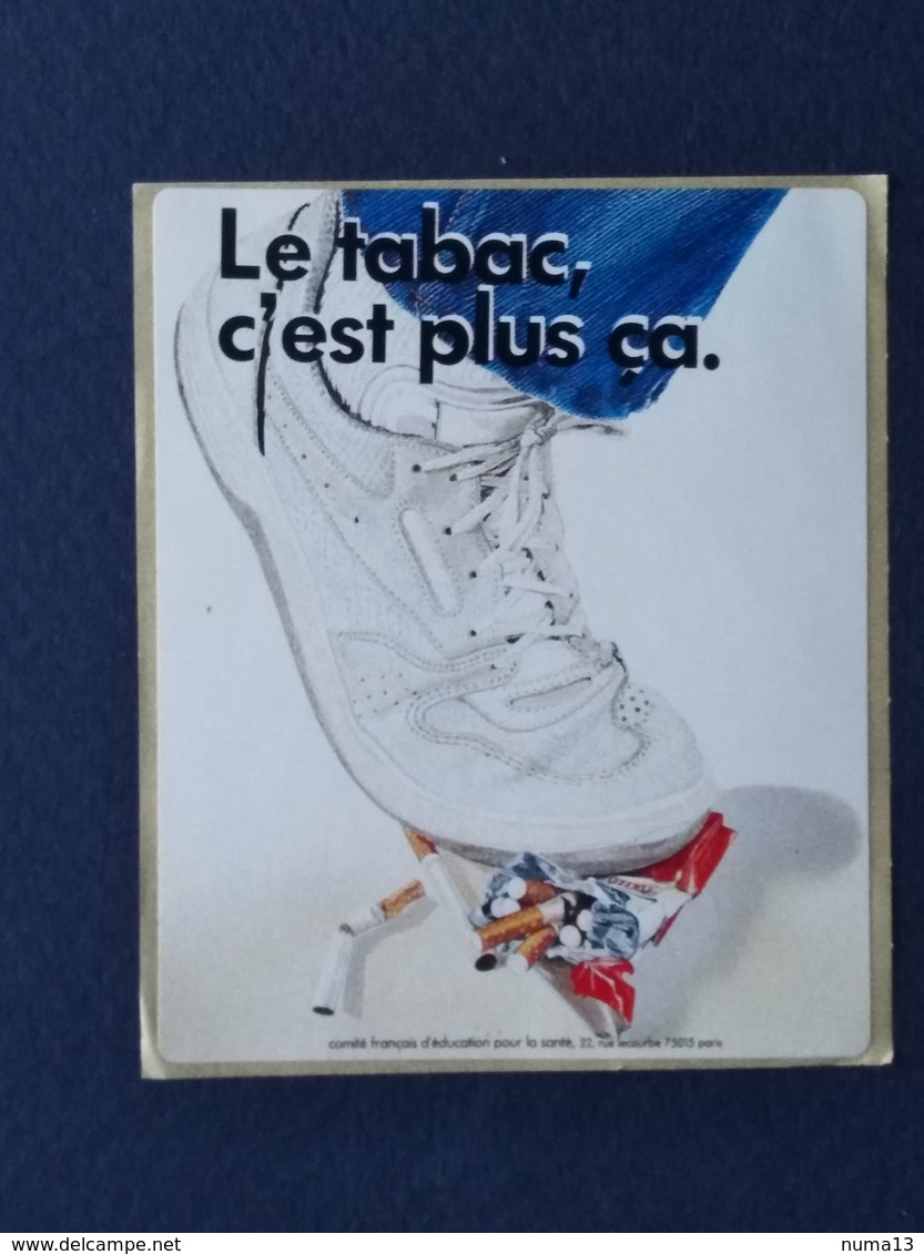 AUTOCOLLANT LE TABAC C'EST PLUS CA BASKET - Autocollants