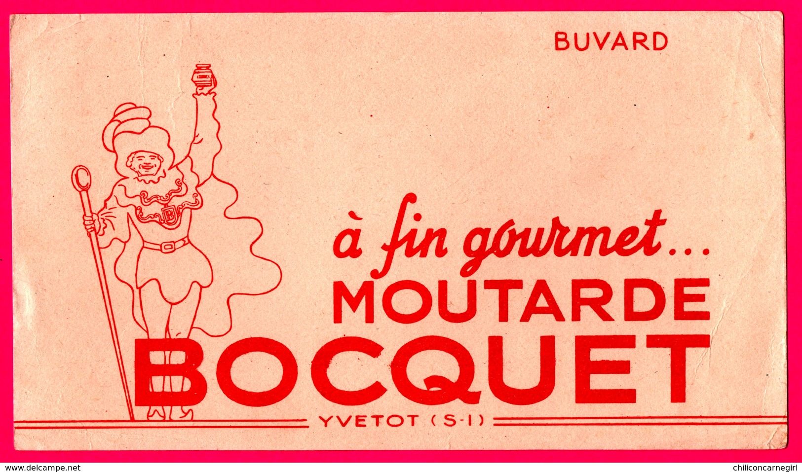 BUVARD Illustré - A Fin Gourmet ... - Moutarde BOCQUET - Yvetot (76) - Mosterd