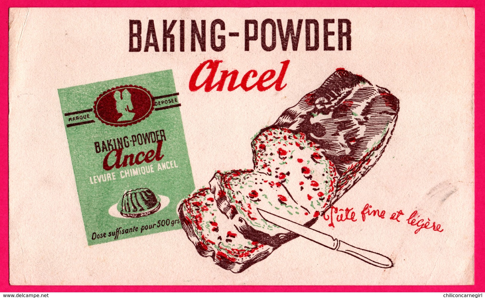 BUVARD - Baking Powder Ancel - Levure Chimique - Pâte Fine Et Légère - Alimentaire