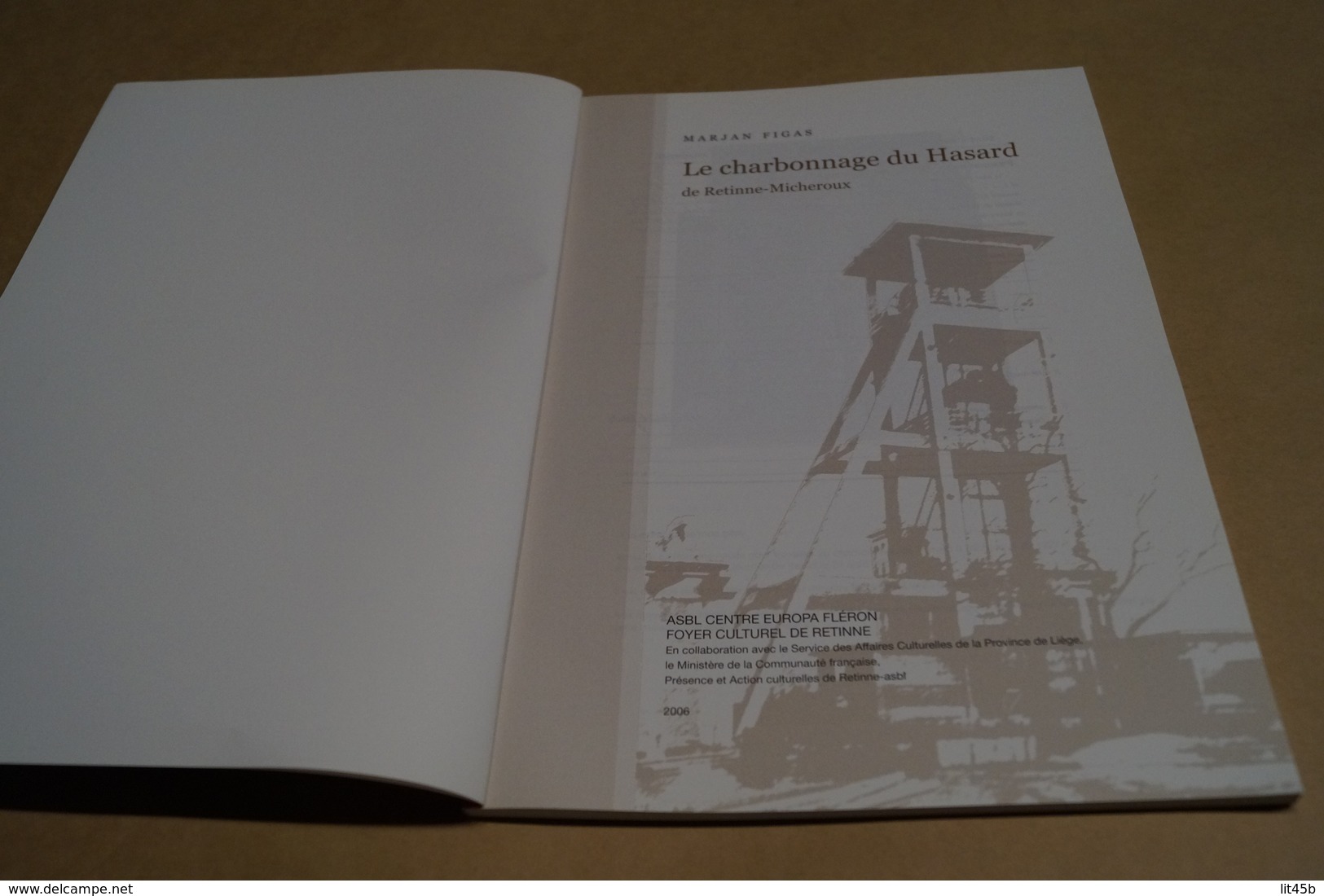 Marjan Figas,le Charbonnage Du Hasard De Retine - Micheroux,édit.2006,complet 119 Pages,( Mine ),30 Cm./21 Cm. - Belgium
