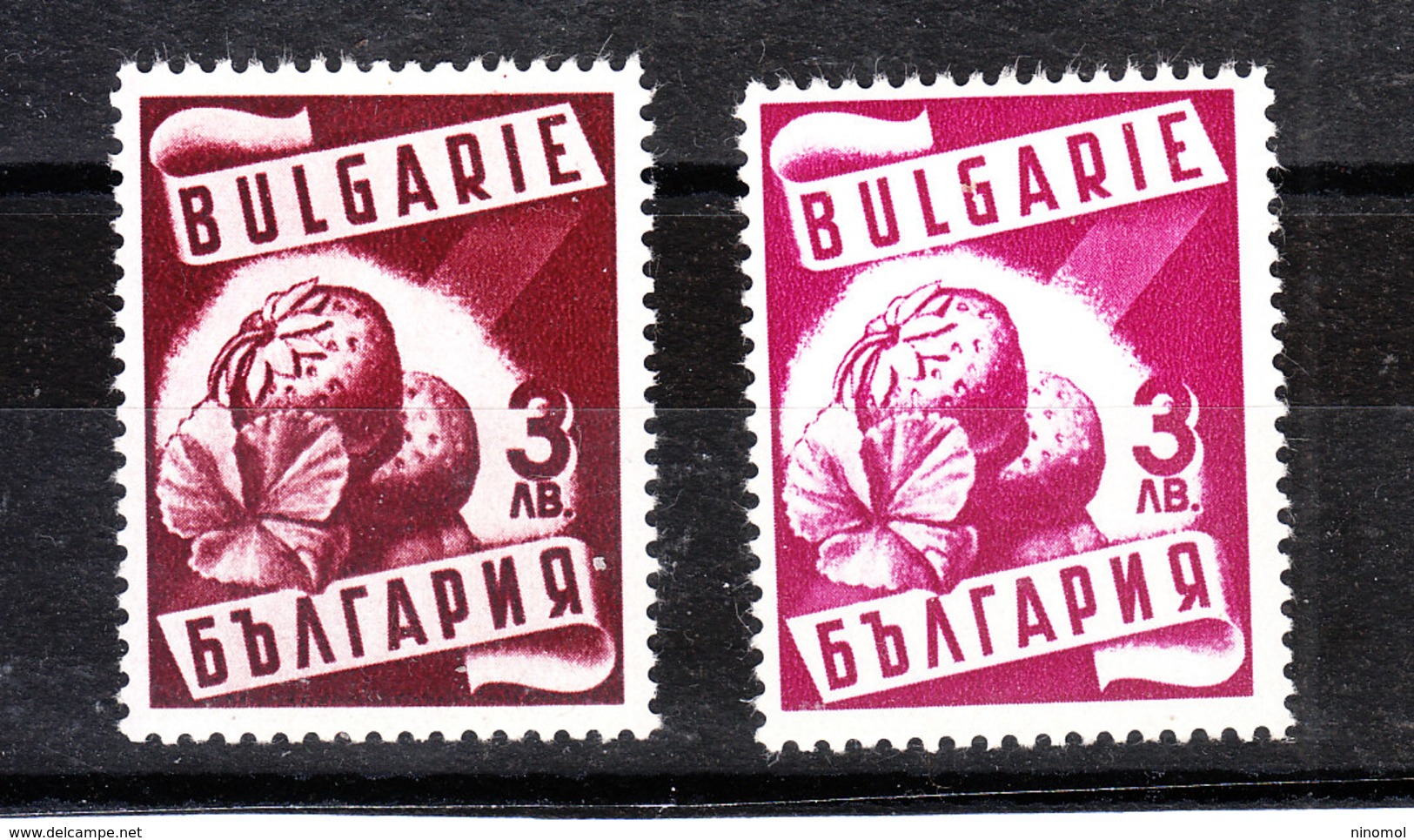 Bulgaria - 1938. Fragole. Strawberries.The 2 "Frutta" Stamps Of The Series. MNH, Fresh - Frutta