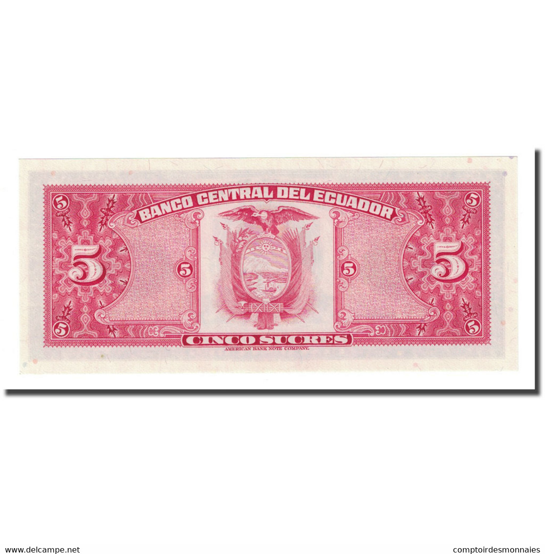 Billet, Équateur, 5 Sucres, 1983-04-20, KM:108b, NEUF - Ecuador