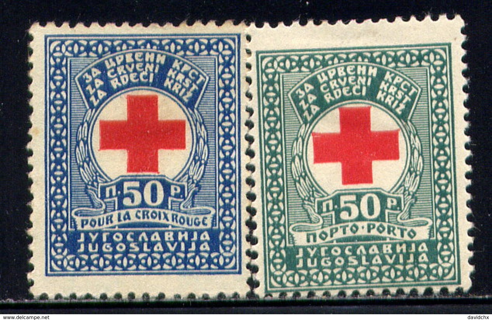 YUGOSLAVIA, SET, NO.'S RA1 AND RAJ1, MHR - Charity Issues