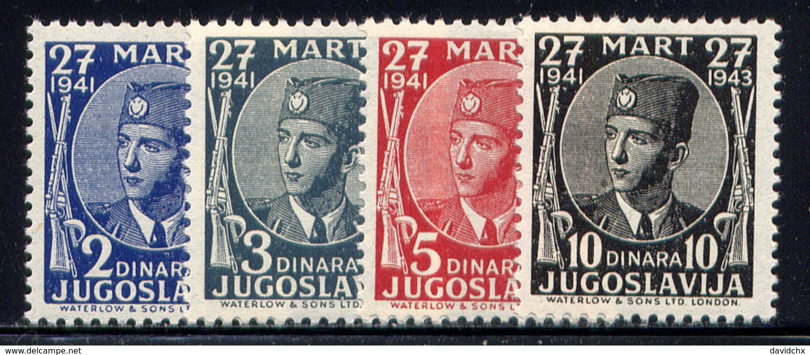 YUGOSLAVIA, SET, NO.'S 1K1-1K4, MH - Unused Stamps