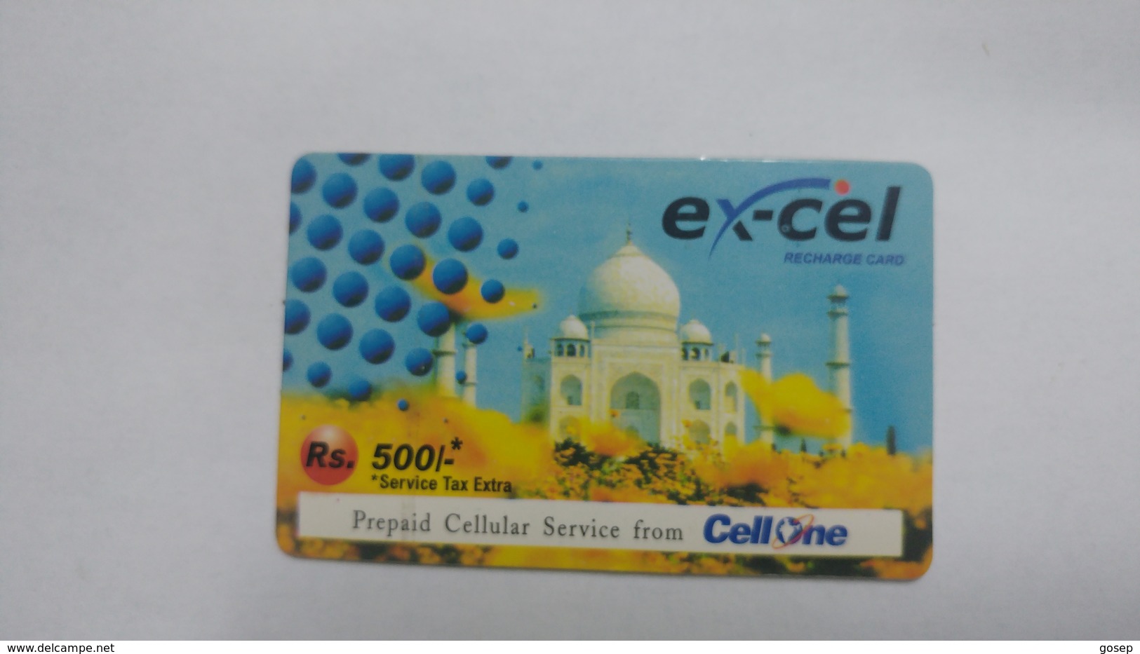 India-ex-cel-recharge Card-(30h)-(rs.500)-(31.10.2005)-(jaipur)-card Used+1 Card Prepiad Free - India