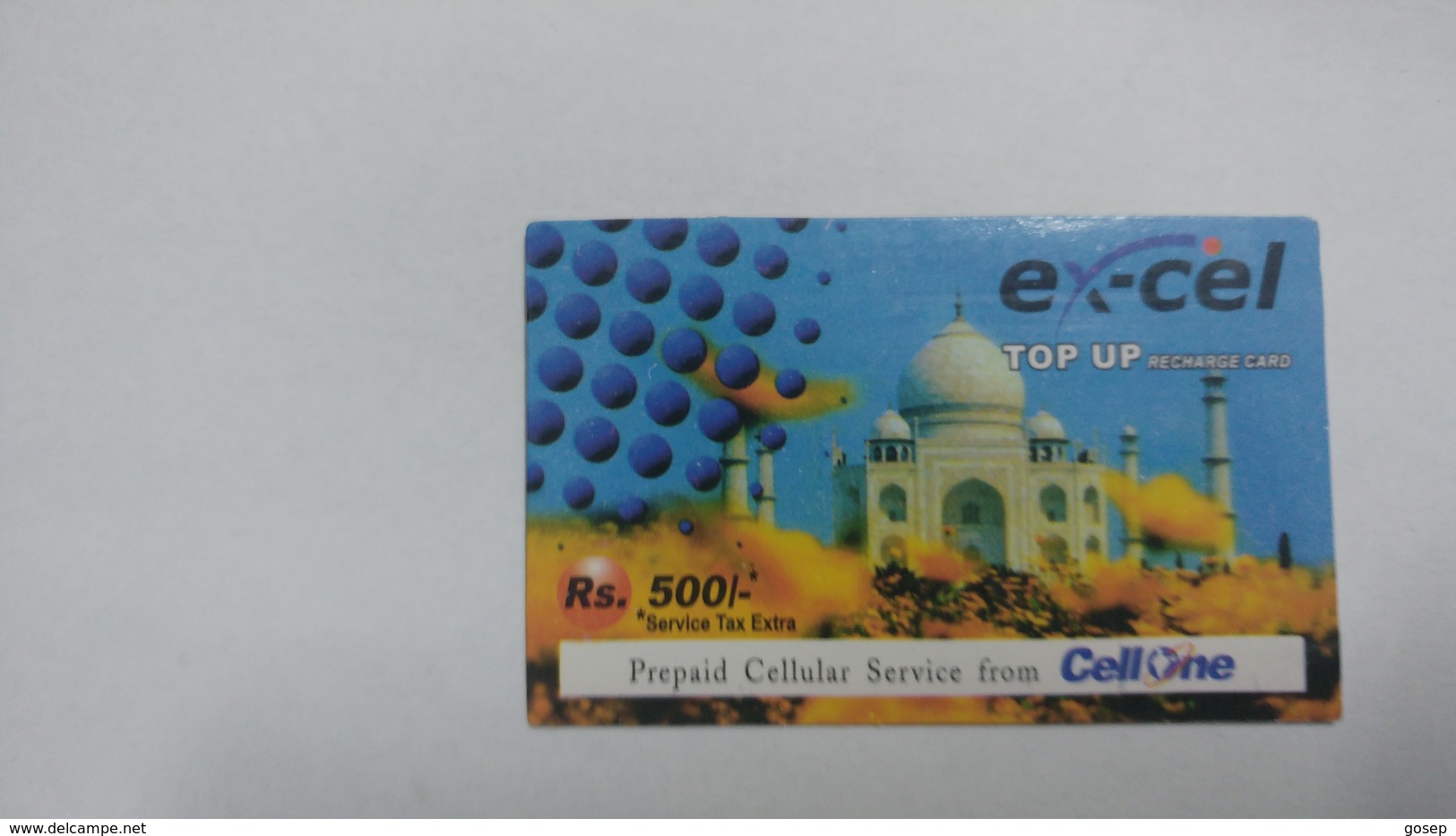 India-ex-cel-recharge Card-(30k)-(rs.500)-(17.2.2007)-(jaipur)-card Used+1 Card Prepiad Free - Inde