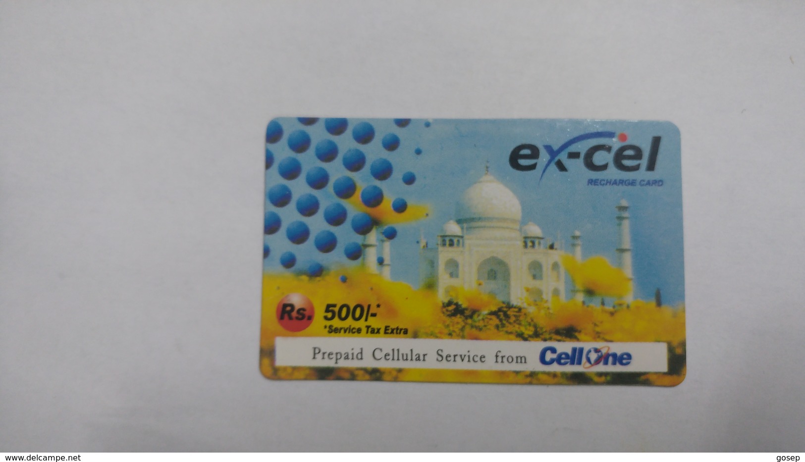 India-ex-cel-recharge Card-(30n)-(rs.500)-(2.5.2008)-(jaipur)-card Used+1 Card Prepiad Free - Inde