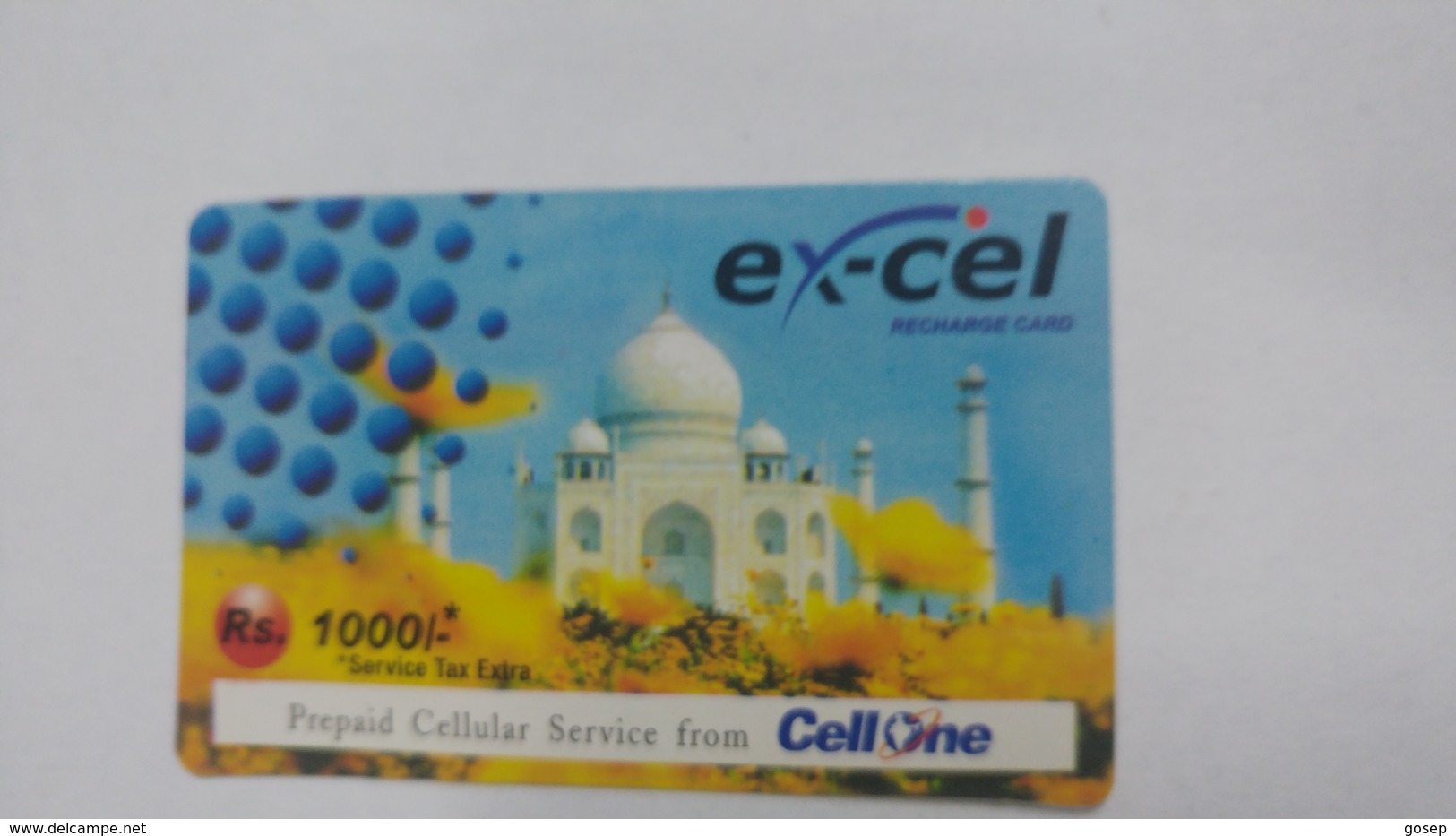 India-ex-cel-recharge Card-(31a)-(rs.1000)-(30.11.2005)-(jaipur)-card Used+1 Card Prepiad Free - India