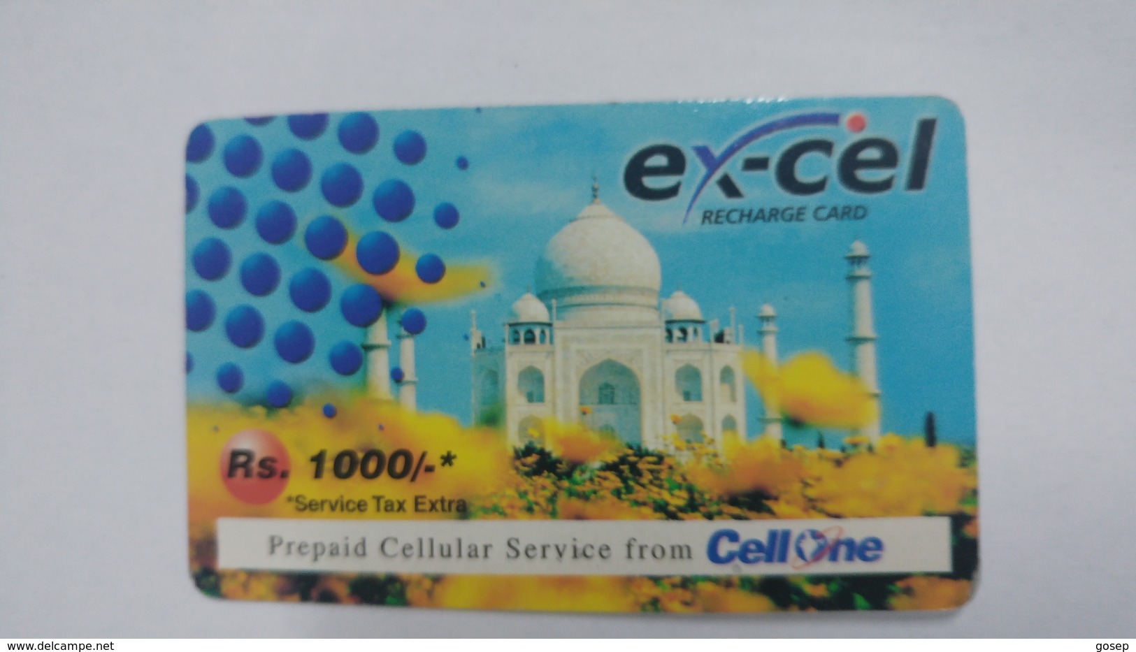 India-ex-cel-recharge Card-(31c)-(rs.1000)-(17.4.2007)-(jaipur)-card Used+1 Card Prepiad Free - Indien