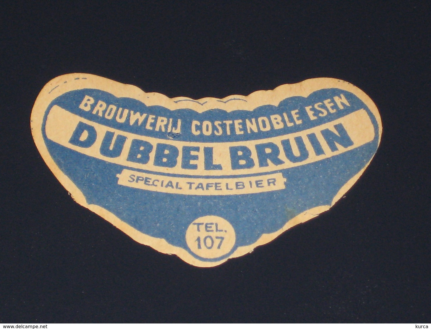 Oud Bier Etiket DUBBEL BRUIN Brouwerij Brasserie COSTENOBLE Esen - Bière