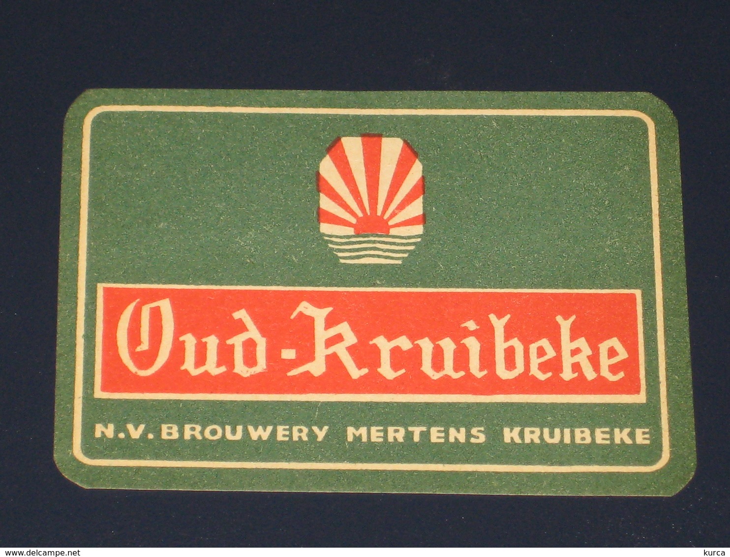 Oud Bier Etiket OUD KRUIBEKE Brouwerij Brasserie MERTENS - Bière