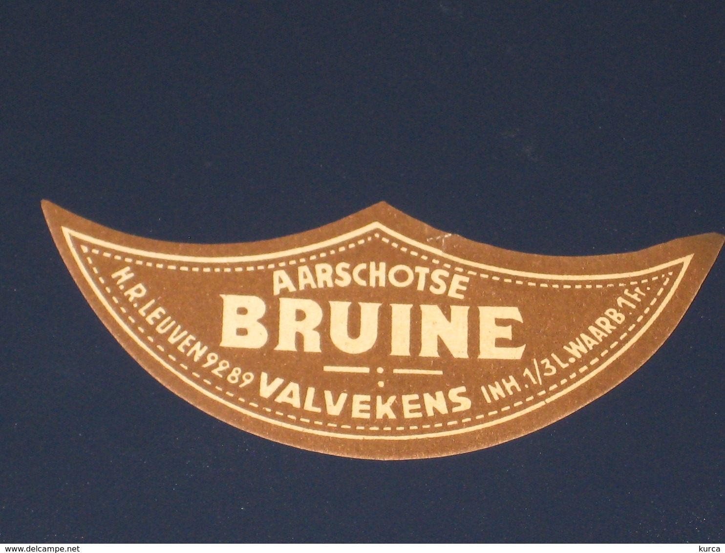 Oud Bier Etiket AARSCHOTSE BRUINE Brouwerij Brasserie VALVEKENS Aarschot - Bière