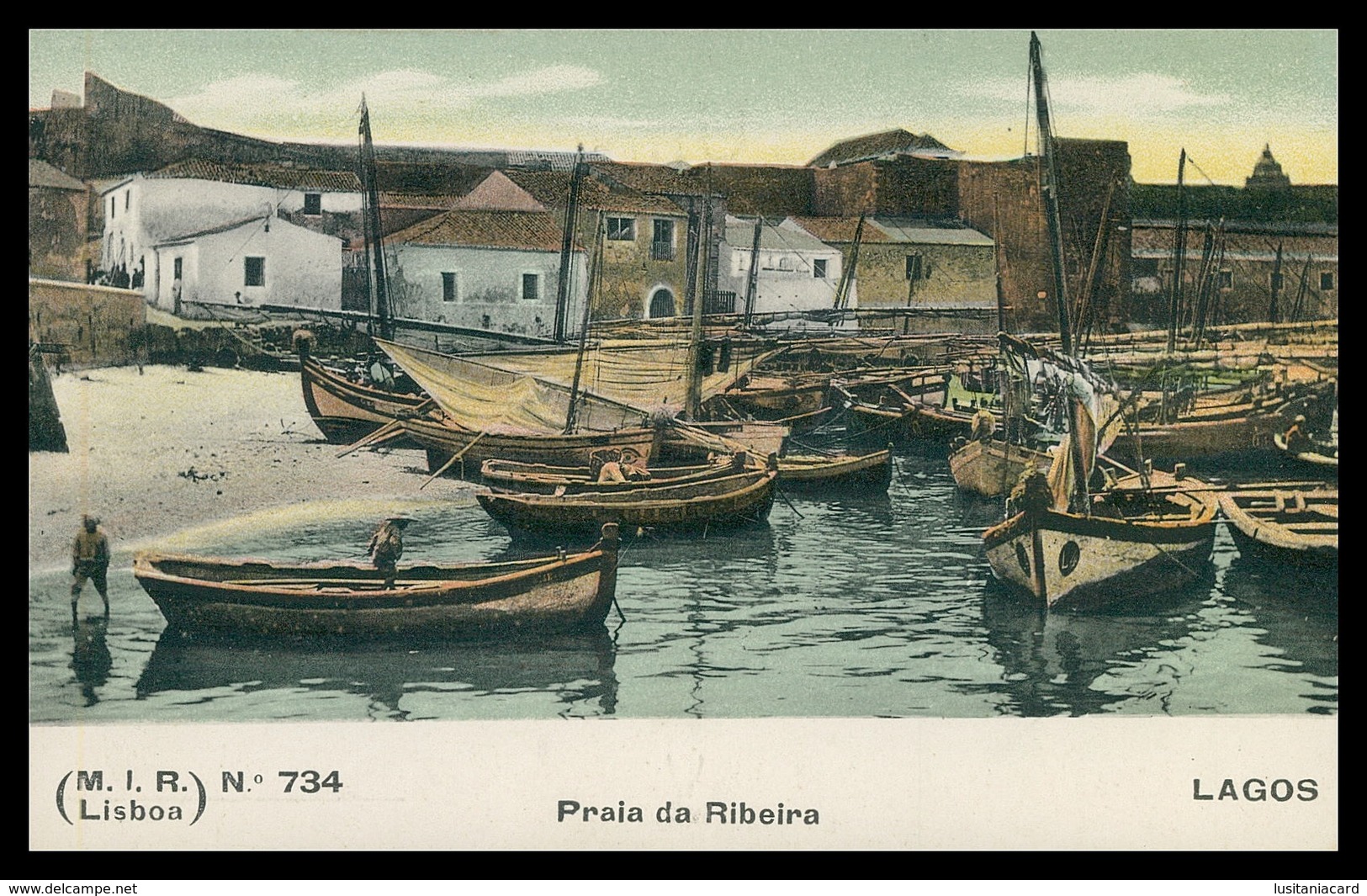 ALGARVE - LAGOS - Praia Da Ribeira ( Ed. M.I.R Nº 734) Carte Postale - Faro