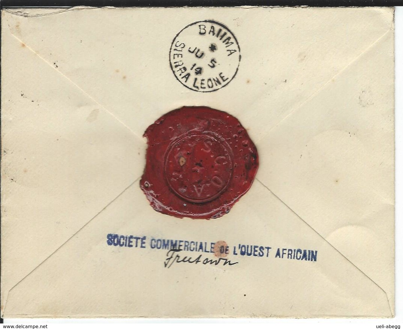 Sierra Leone Registered Stamped Envelope ++ Baiima 5.7.14 To Baiima - Sierra Leone (...-1960)